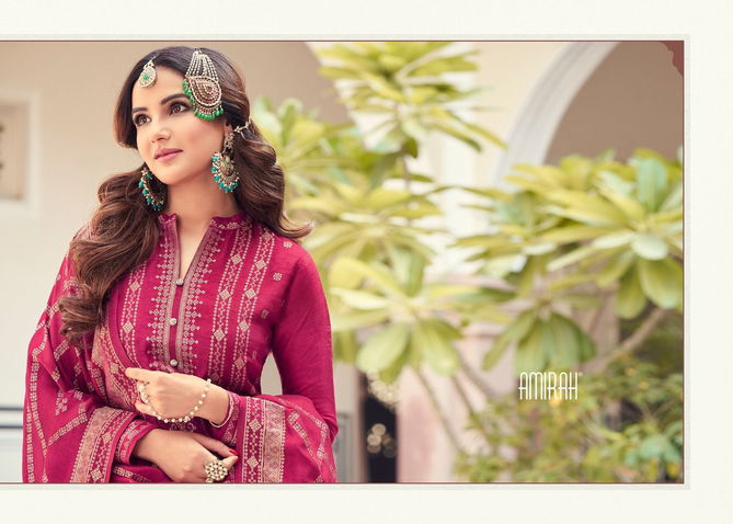 Amirah Maariyah Gold Heavy Festive Wear Latest Salwar Suit Collection